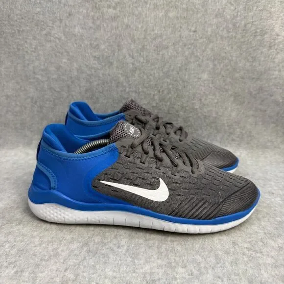 Nike Shoes Womens Size 7 Free Run Grey Blue Athletic Running Sneakers AH3451-005 - Picture 4 of 9